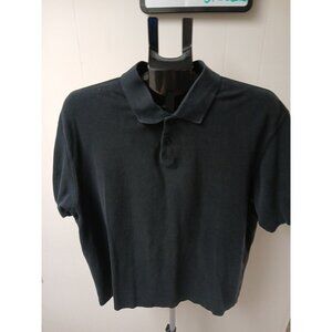 BMW Polo Shirt Mens XLarge Black Knit Cotton Logo Car Racing Official Licensed